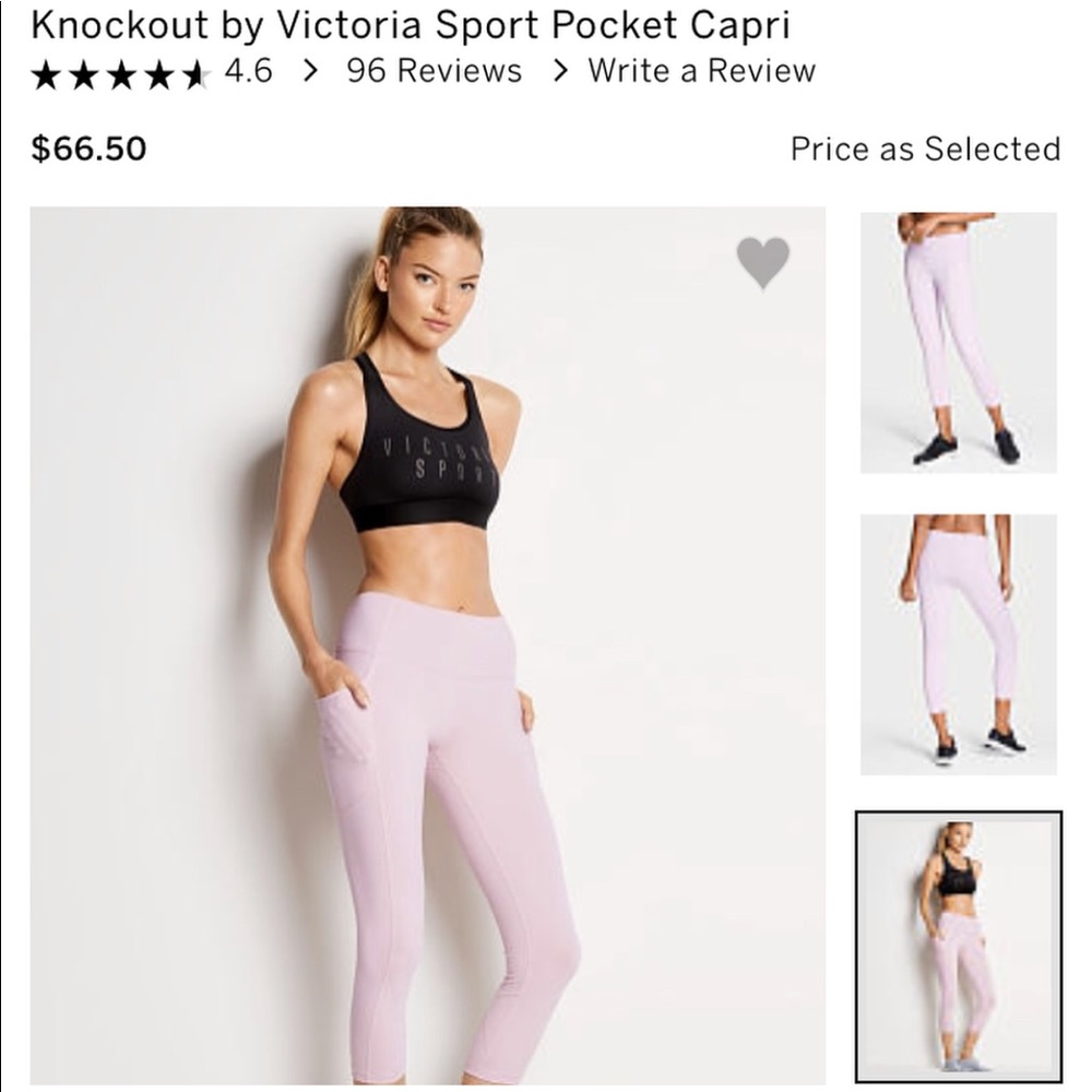 Victoria’s Secret Sport Pocket Capri Leggings